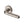 Vienna Door Handle on Round Rose - Mercury Split Finish