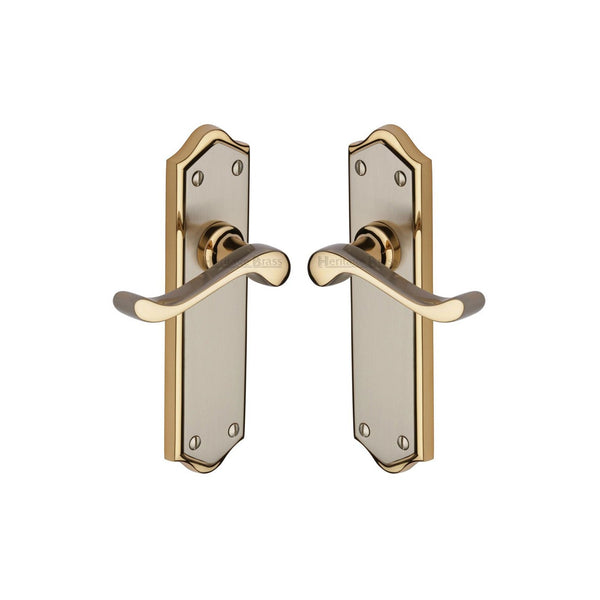 Buckingham Door Handle on Plate by M Marcus - Heritage Brass