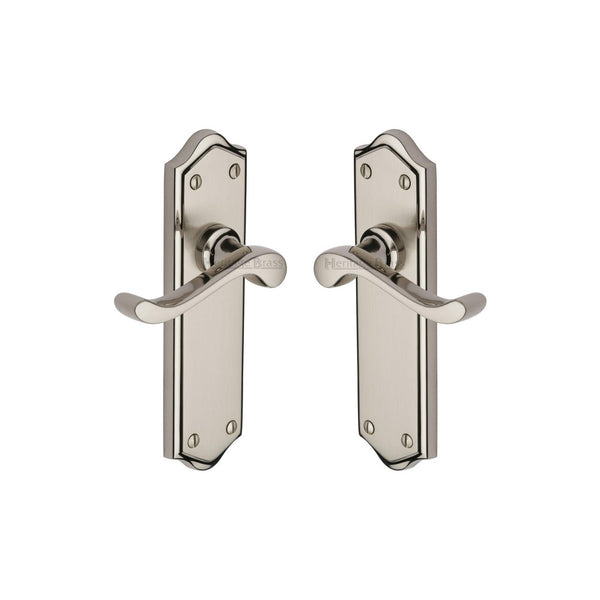 Buckingham Door Handle on Plate by M Marcus - Heritage Brass