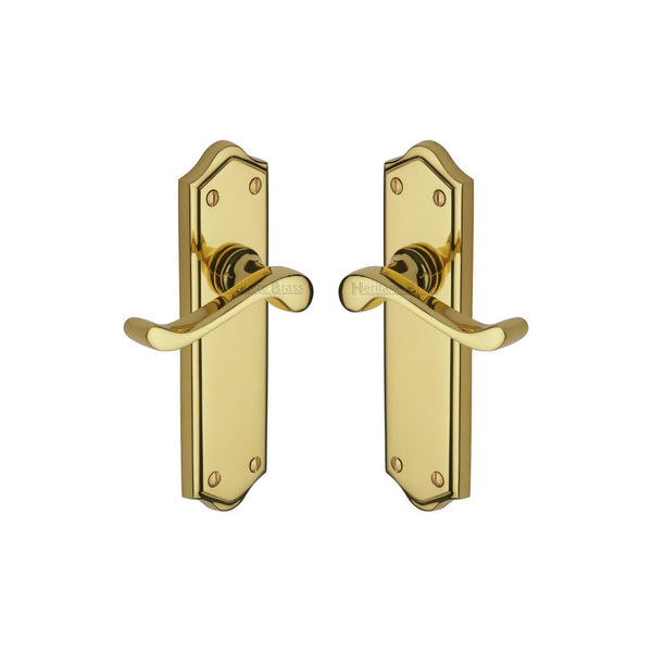Buckingham Door Handle on Plate by M Marcus - Heritage Brass