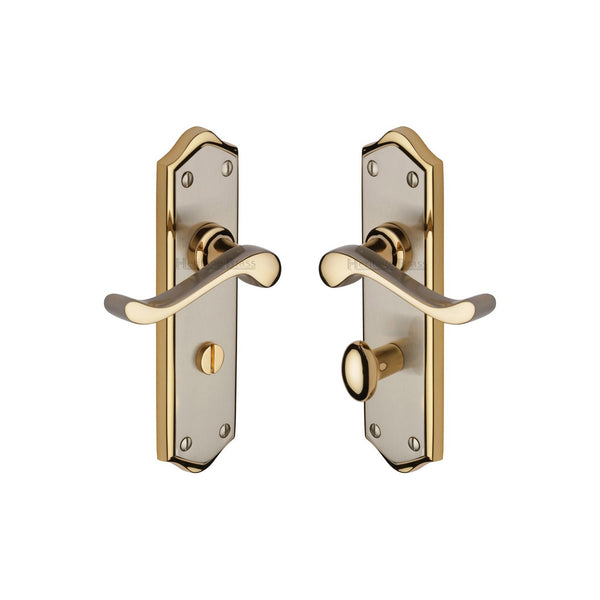 Buckingham Door Handle on Plate by M Marcus - Heritage Brass
