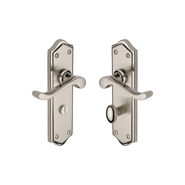Buckingham Door Handle on Plate by M Marcus - Heritage Brass