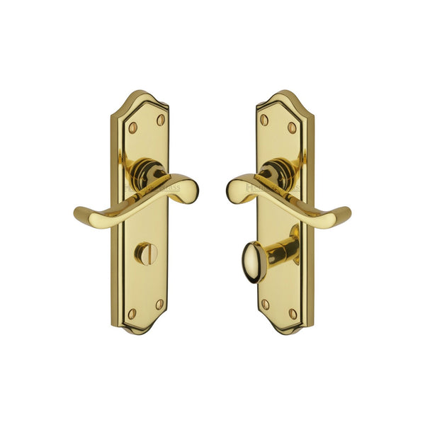 Buckingham Door Handle on Plate by M Marcus - Heritage Brass