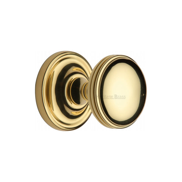 Whitehall Door Knob on Rose by M Marcus - Heritage Brass