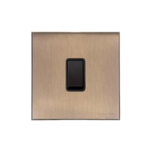 Windsor Range Matt Antique Brass Switches & Sockets, WN92 - 1 Gang Rocker Switch by Heritage Brass By M-Marcus
