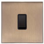 Windsor Range Matt Bronze Switches & Sockets, WN9 - 1 Gang Rocker Switch by Heritage Brass By M-Marcus