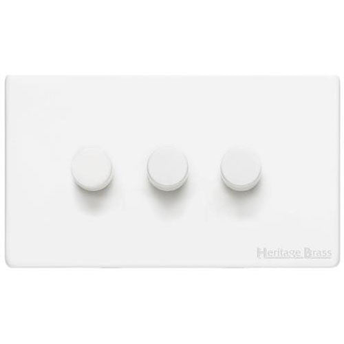 Vintage Range-Gloss White-3G Multi Location Secondary Dimmer