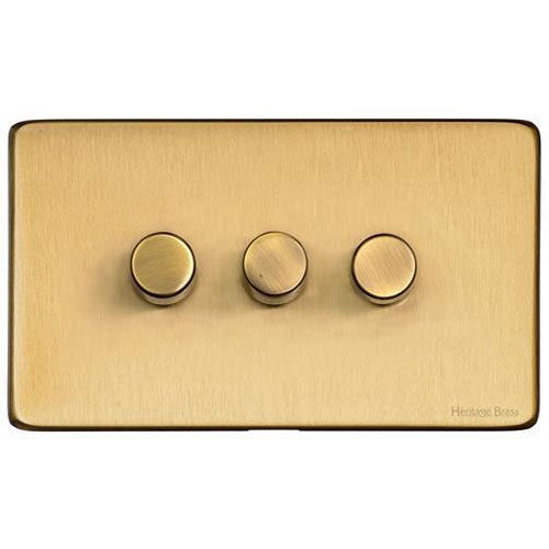 Studio Range-Satin Brass-3G Multi Location Secondary Dimmer