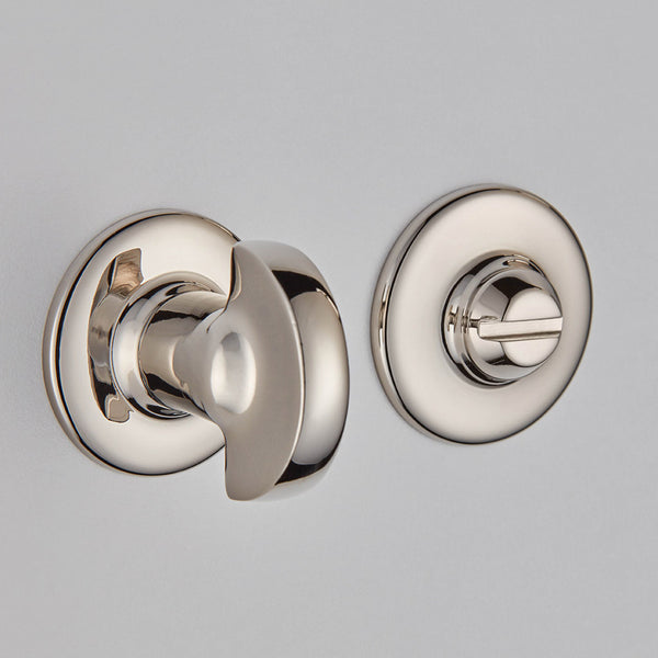 Croft Ironmongery, Half Moon Turn And Release On Arc Rose-2243, Escutcheons & Privacy Thumbturns, Thumbturn & Release