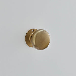 Croft Ironmongery, Plain Rim Knob, with 43mm rose-4161R, Door Knobs, Rim Knobs Sets