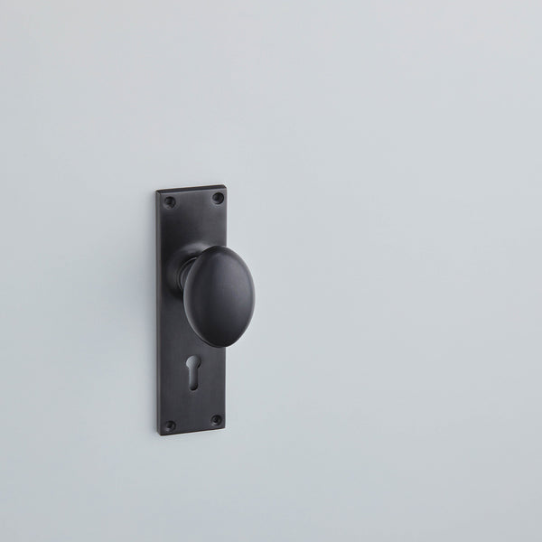 Oval knob On 6" Lock Backplate-6500
