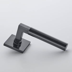 Croft Ironmongery, Elegance Door Handle on Plain Covered Rose-7101COV57A, Door Handles, Lever Handles On Rose