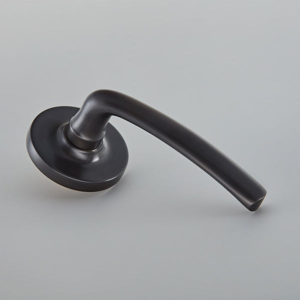 Croft Ironmongery, Floe Door Handle on 65mm Covered Rose-7200COV65A, Door Handles, Lever Handles On Rose