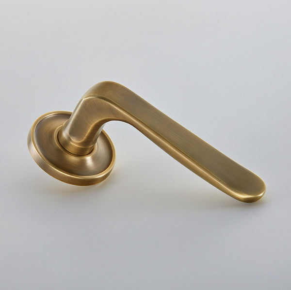 Croft Ironmongery, Garde Door Handle on Raised Edge Covered Rose-7210COV57B, Door Handles, Lever Handles On Rose