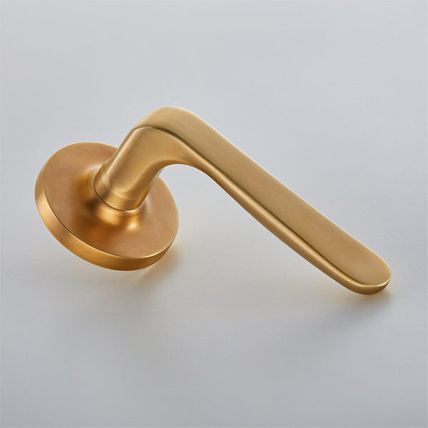 Croft Ironmongery, Garde Door Handle on 65mm Plain Covered Rose-7210COV65A, Door Handles, Lever Handles On Rose