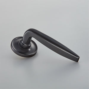 Croft Ironmongery, Maine Door Handle on Raised Edge Covered Rose-7230COV57B, Door HANDLES, Lever Handles On Rose