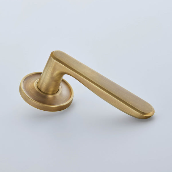 Croft Ironmongery, Velo Lever on 57mm Raised Edge Rose-7240COV57B, Door Handles, Lever Handles On Rose