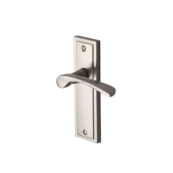 M Marcus - Heritage Brass, Boston Door Handle on Plate, Door Handles, Door Handles on Plate