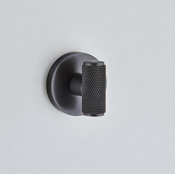 Croft Ironmongery, Diamond Silhouette Bathroom Turn & Release on Covered Rose-182D/240, Escutcheons & Privacy Thumbturns, Thumbturn & Release