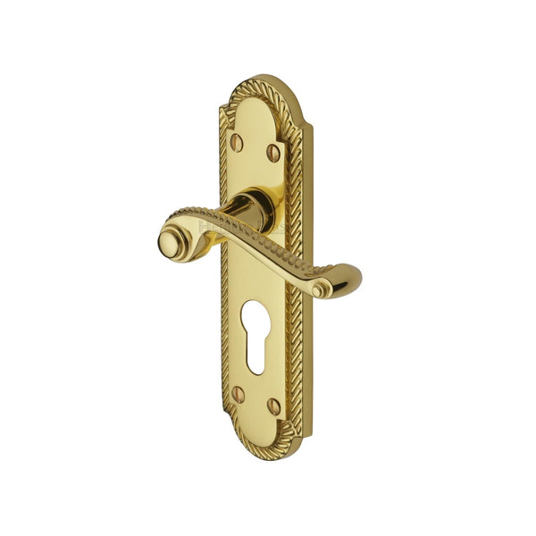 M Marcus - Heritage Brass, Gainsborough Door Handle on Plate, Door Handles, Door Handles on Plate