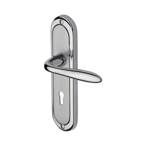 M Marcus - Heritage Brass, Henley Door Handle on Plate, Door Handles, Door Handles on Plate