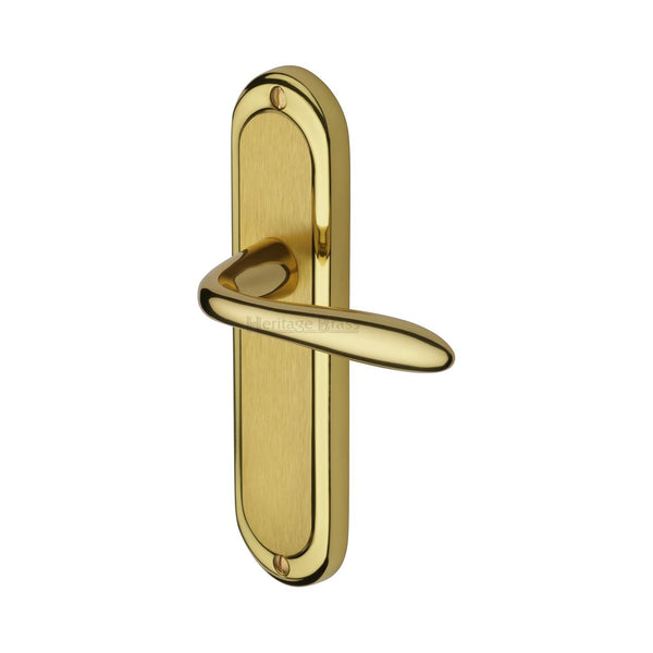M Marcus - Heritage Brass, Henley Door Handle on Plate, Door Handles, Door Handles on Plate