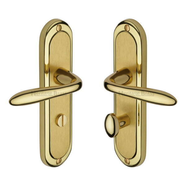 M Marcus - Heritage Brass, Henley Door Handle on Plate, Door Handles, Door Handles on Plate