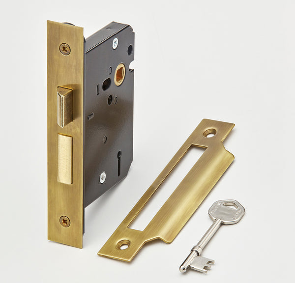 Croft Ironmongery, Interior Mortice Lock for Sprung Door Levers-M006, Door Handles, Lever Lock Handles