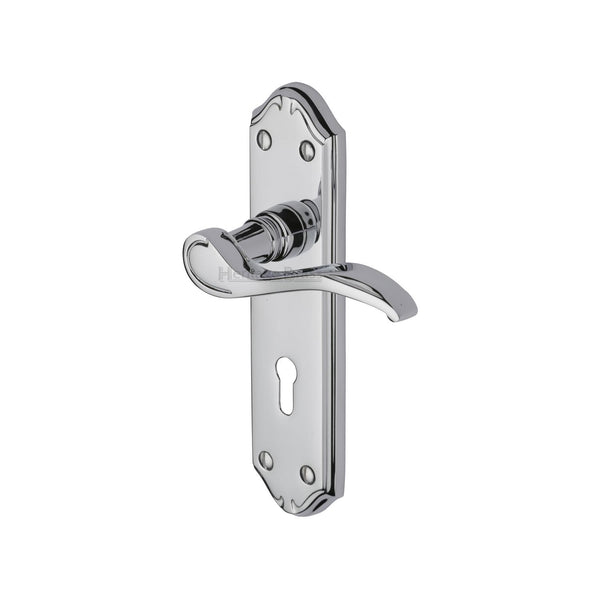 M Marcus - Heritage Brass, Verona Small Door Handle on Plate, Door Handles, Door Handles on Plate