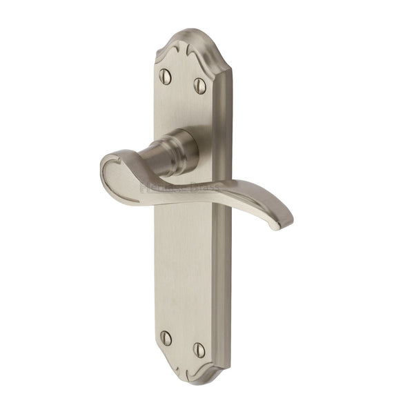 M Marcus - Heritage Brass, Verona Small Door Handle on Plate, Door Handles, Door Handles on Plate