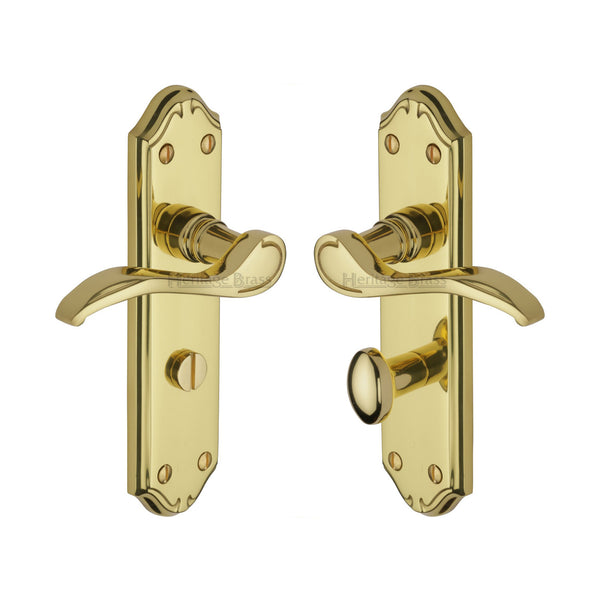 M Marcus - Heritage Brass, Verona Small Door Handle on Plate, Door Handles, Door Handles on Plate