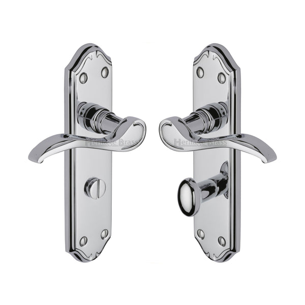 M Marcus - Heritage Brass, Verona Small Door Handle on Plate, Door Handles, Door Handles on Plate