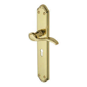 M Marcus - Heritage Brass, Verona Door Handle on Plate, Door Handles, Door Handles on Plate