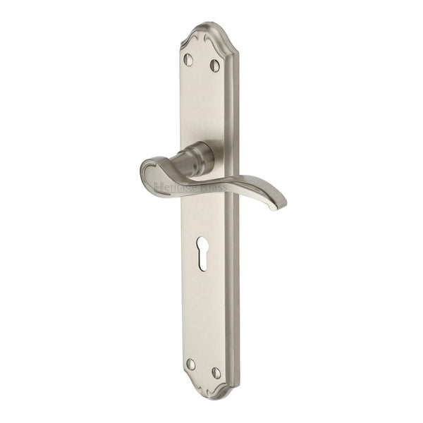 M Marcus - Heritage Brass, Verona Door Handle on Plate, Door Handles, Door Handles on Plate