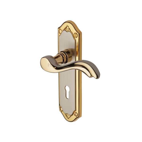 M Marcus - Heritage Brass, Lisboa Door Handle on Plate, Door Handles, Door Handles on Plate