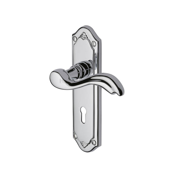 M Marcus - Heritage Brass, Lisboa Door Handle on Plate, Door Handles, Door Handles on Plate