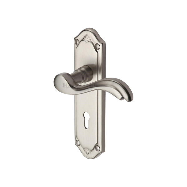 M Marcus - Heritage Brass, Lisboa Door Handle on Plate, Door Handles, Door Handles on Plate