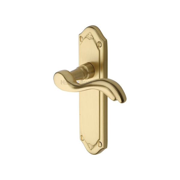 M Marcus - Heritage Brass, Lisboa Door Handle on Plate, Door Handles, Door Handles on Plate