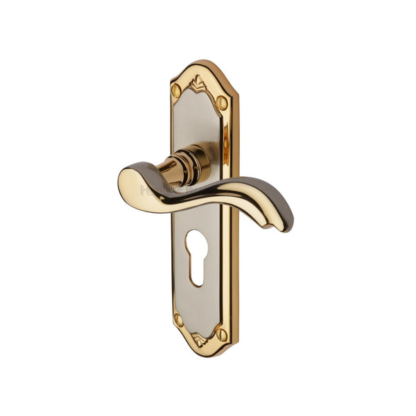 M Marcus - Heritage Brass, Lisboa Door Handle on Plate, Door Handles, Door Handles on Plate