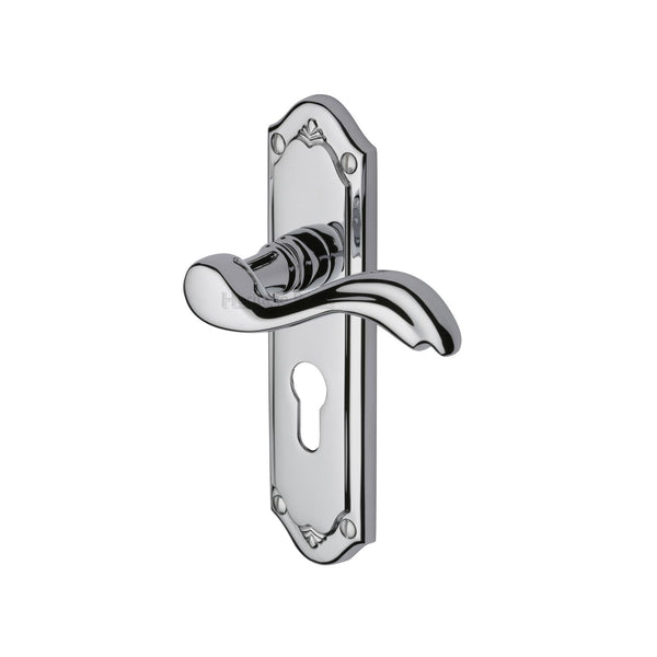 M Marcus - Heritage Brass, Lisboa Door Handle on Plate, Door Handles, Door Handles on Plate
