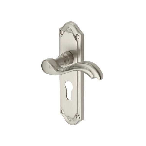M Marcus - Heritage Brass, Lisboa Door Handle on Plate, Door Handles, Door Handles on Plate