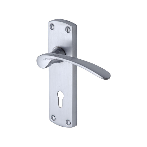 M Marcus - Heritage Brass, Luca Door Handle on Plate, Door Handles, Door Handles on Plate