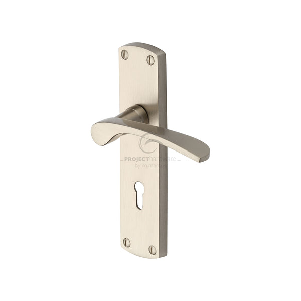 M Marcus - Heritage Brass, Luca Door Handle on Plate, Door Handles, Door Handles on Plate