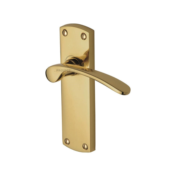M Marcus - Heritage Brass, Luca Door Handle on Plate, Door Handles, Door Handles on Plate