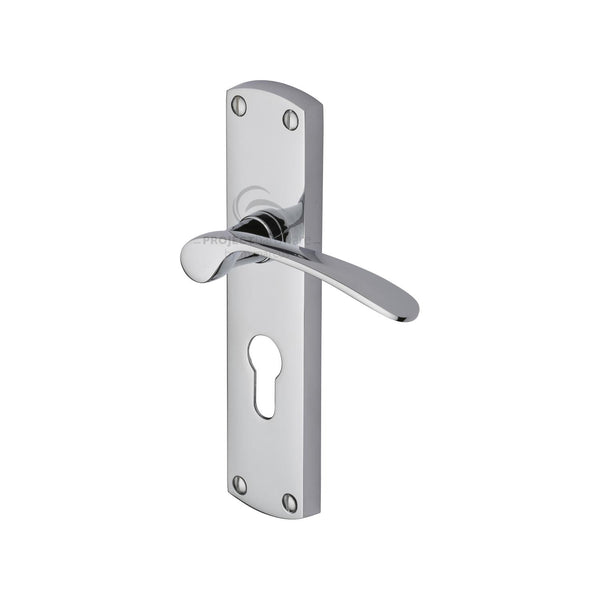 M Marcus - Heritage Brass, Luca Door Handle on Plate, Door Handles, Door Handles on Plate