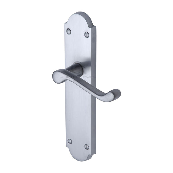 M Marcus - Heritage Brass, Kensington Door Handle on Plate, Door Handles, Door Handles on Plate