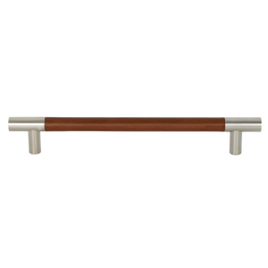 Turnstyle Design, Turnstyle Designs Leather Barrel Cabinet Pull Handle, Cabinet Hardware, Cabinet Pull Handles