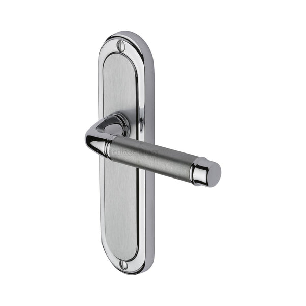 M Marcus - Heritage Brass, Saturn Door Handle on Plate, Door Handles, Door Handles on Plate