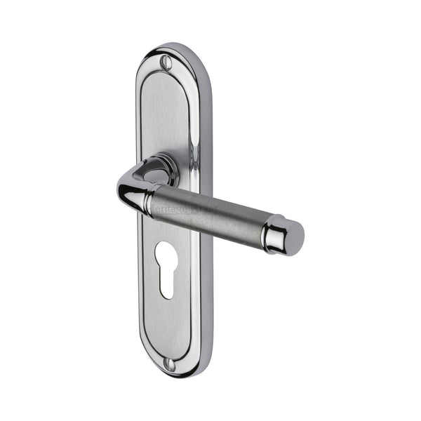 M Marcus - Heritage Brass, Saturn Door Handle on Plate, Door Handles, Door Handles on Plate