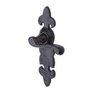 M Marcus - Heritage Brass, Tudor Fleur de Lys Door Handle on Plate, Door Handles, Door Handles on Plate